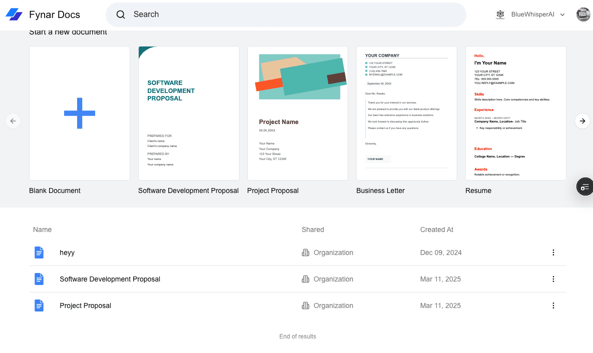 Googles Docs Clone
